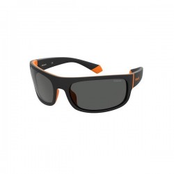 Polaroid PLD 2125/S 8LZ/M9 Men's Polarized Sunglasses Black Orange Grey 66-18-125