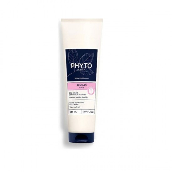 Phyto Curls Definition Anti-Frizz Hair Styling Cream for Curls with Light Hold 150ml