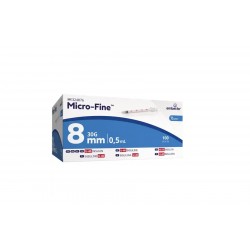 Embecta Micro-Fine U-100 Insulin Syringes 0.5ml 29G 12.7mm 100pcs