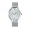 Casio LTP-E157M-7 Women's Analog Watch with Silver Stainless Steel Mesh Bracelet 32mm