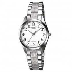 Casio LTP-1274D-7B Collection Women's Quartz Watch White Dial Silver Stainless Steel Bracelet