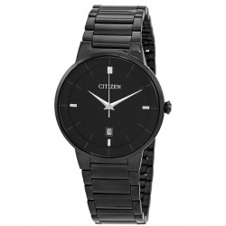 Citizen BI5017-50E Men's Watch Quartz with Black Dial & Black Metal Bracelet