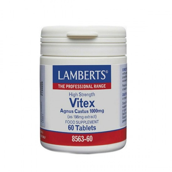 Lamberts High Strength Vitex Agnus Castus 1000mg Συμπλήρωμα για την Εμμηνόπαυση 60 ταμπλέτες Lamberts High Strength Vitex Agnus Castus 1000mg Συμπλήρωμα για την Εμμηνόπαυση 60 ταμπλέτες