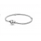 Pandora Moments Heart Clasp Snake Chain Bracelet 590719-21 Sterling Silver 21cm