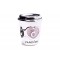 Pandora Drink To Go Coffee Cup Charm 797185EN160 Sterling Silver 925 with Pink Enamel