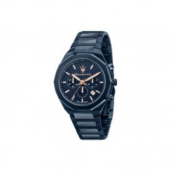 Maserati  R8873642008Stile Ανδρικό Ρολόι Χρονογράφος Quartz 45mm με Μπλε Μεταλλικό Μπρασελέ