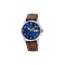 Festina Classics F20358/B Men's Quartz Watch Blue Dial Brown Leather Strap 40mm