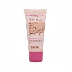 Dermacol Toning Cream 2in1 toning and moisturizing emulsions to unify the skin tone Biscuit 30 ml