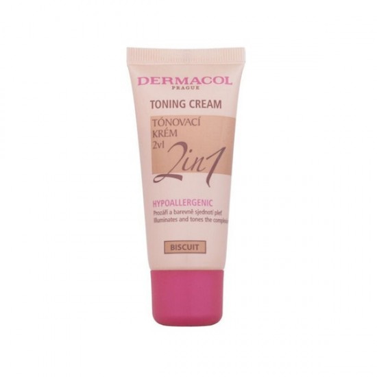 Dermacol Toning Cream 2in1 toning and moisturizing emulsions to unify the skin tone Biscuit 30 ml