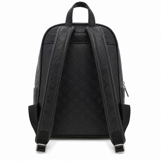 Guess Women's Embossed Logo Backpack Black 26x39x12.5cm Guess Women's Embossed Logo Backpack Black 26x39x12.5cm