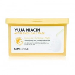 Some By Mi Yuja Niacin Anti Blemish Daily Brightening Sheet Face Mask with Niacinamide & Arbutin 30pcs K-Beauty | Korean Skin Care | Some By Mi Some By Mi Yuja Niacin Anti Blemish Daily Brightening Sheet Face Mask with Niacinamide & Arbutin 30pcs K-Beauty | Korean Skin Care | Some By Mi