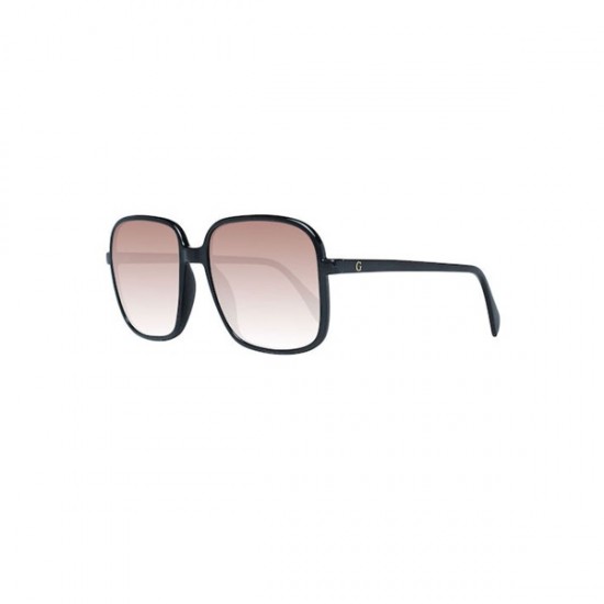Guess Women's Sunglasses Black Frame Brown Gradient Lenses L 57mm