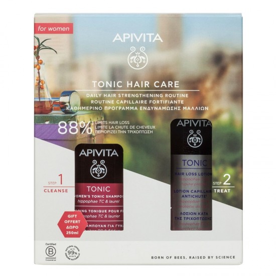 Apivita Tonic Hair Care for Women Tonic Lotion Against Hair Loss 150 ml + Gift Women's Tonic Shampoo 250 ml