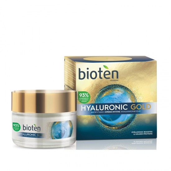 Crema de noapte BIOTEN Hyaluronic Gold 50ml