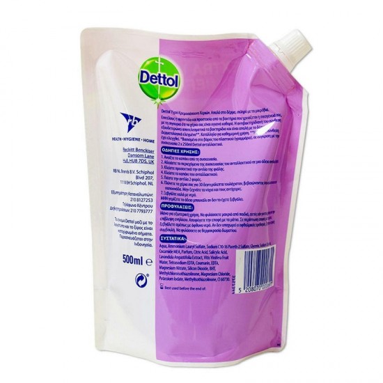 DETTOL Reincarcare lichid antibacterian pentru spalare de maini, lavanda 500ml