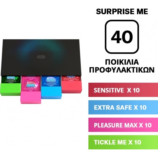 DUREX Surprise Me Premium Variety Pack 40 προφυλακτικά