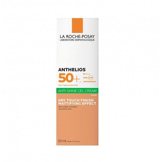 LA ROCHE POSAY Anthelios XL Tinted Dry Touch Anti-shine Αδιάβροχο Αντηλιακό Gel Προσώπου SPF50+ με Χρώμα 50ml 