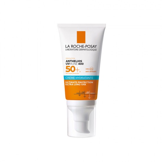 LA ROCHE POSAY Anthelios UVmune 400 Crema hidratanta SPF50+, Crema hidratanta cu protectie solara, cu aroma 50ml