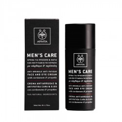 APIVITA Mens Care Anti-Wrinkle Face and Eye Cream Against Fatigue with Cardamom & Propolis 50ml