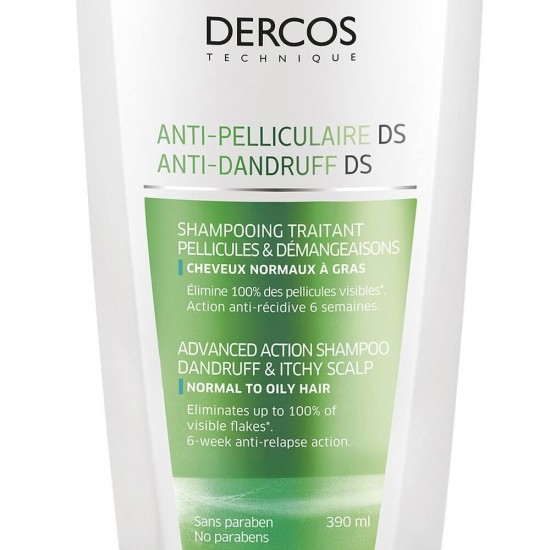 VICHY Dercos Anti-Dandruff sampon anti-matreata pentru par normal spre gras 390ml