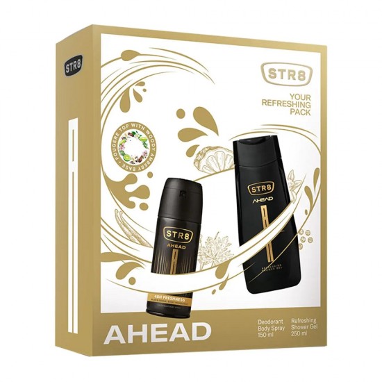 STR8 Ahead Set Body Deodorant 150ml and Shower Gel 250ml
