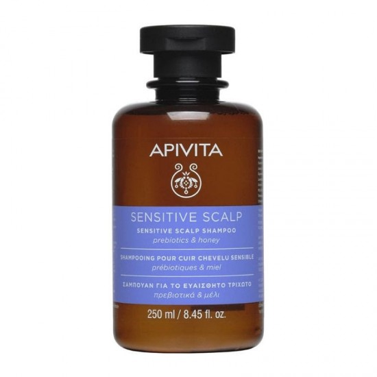 APIVITA Shampoo for Sensitive Scalp with Prebiotics & Honey 250ml