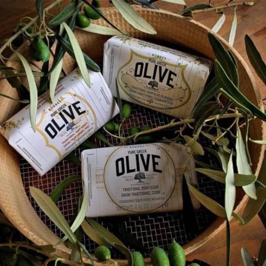 KORRES Traditional Pure Greek Olive Oil Soap Olive Blossom 125g KORRES Traditional Pure Greek Olive Oil Soap Olive Blossom 125g