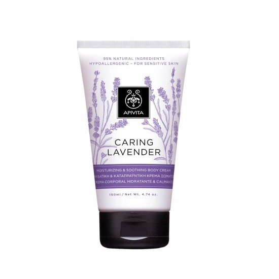 APIVITA Caring Lavender Crema de corp hidratantă și calmantă 150ml