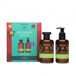 APIVITA Promo Uplift Your Mood Tonic Shower Gel with Mountain Tea 250ml & Moisturizing Body Lotion 200ml