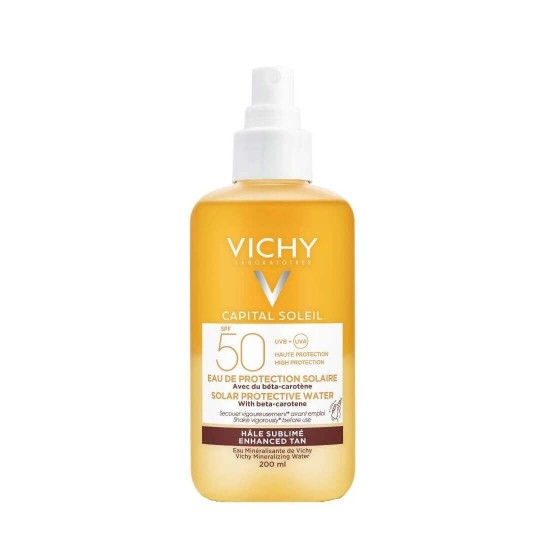 VICHY Capital Soleil Solar Protective Water SPF50 Enhanced Tan with beta-carotene 200ml