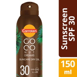 CARROTEN Coconut Dreams Dry Sunscreen Oil with Instant Cooling Effect SPF30 150ml CARROTEN Coconut Dreams Dry Sunscreen Oil with Instant Cooling Effect SPF30 150ml