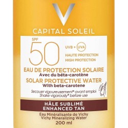VICHY Capital Soleil Sunscreen Water SPF50 Enhanced Tanning with beta-carotene 200ml VICHY Capital Soleil Sunscreen Water SPF50 Enhanced Tanning with beta-carotene 200ml