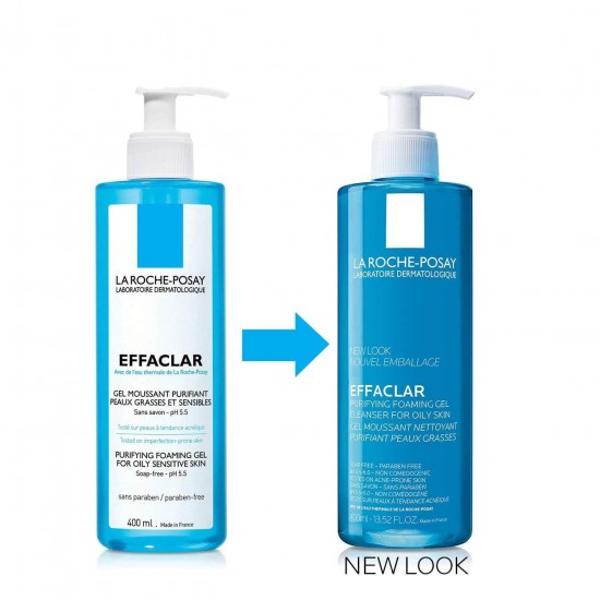 LA ROCHE-POSAY Effaclar Gel Moussant Καθαριστικό για Λιπαρά Δέρματα Με Τάση Ακμής 400ml