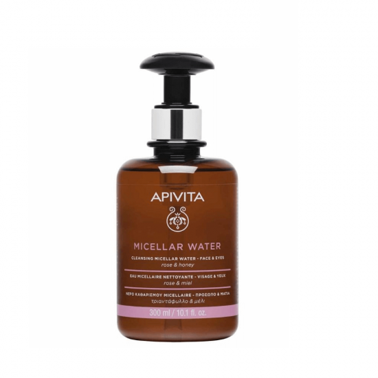 APIVITA Cleansing Micelar Water Face & Eyes cu trandafir si miere 300ml