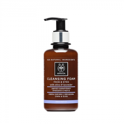 APIVITA Face & Eye Cleansing Foam with Olive & Lavender 200ml