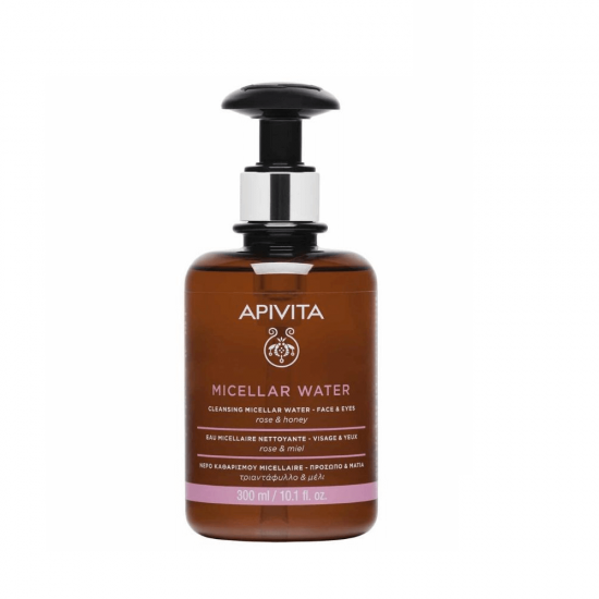 APIVITA Micellar Cleansing Water for Face & Eyes with Rose & Honey 300ml