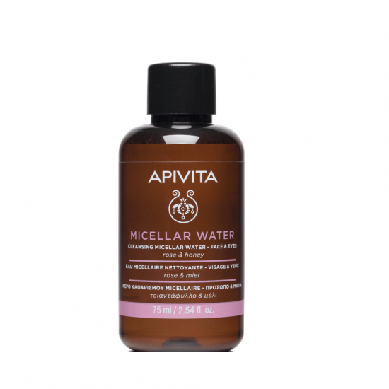 APIVITA Micellar Cleansing Water for Face & Eyes with Rose & Honey 75ml