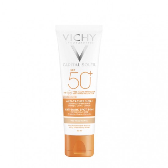 VICHY Capital Ideal Soleil SPF50+ Anti Spot Αντηλιακή Προσώπου κατά των Κηλίδων με Χρώμα 50ml