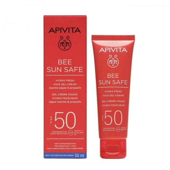 APIVITA Bee Sun Safe SPF50 Αντηλιακή Ενυδατική Κρέμα-Gel Προσώπου 50ml