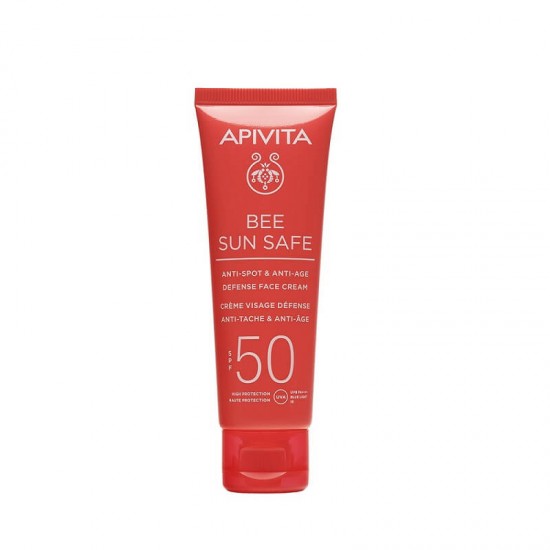 APIVITA Bee Sun Safe Крем для лица Anti-Spot & Anti-Age Defense SPF50 50ml