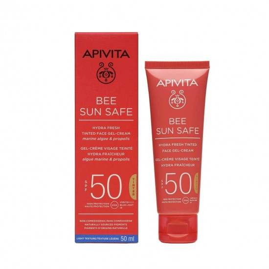 APIVITA Bee Sun Safe Hydra Fresh Tinted Sunscreen Face Cream SPF50 50ml