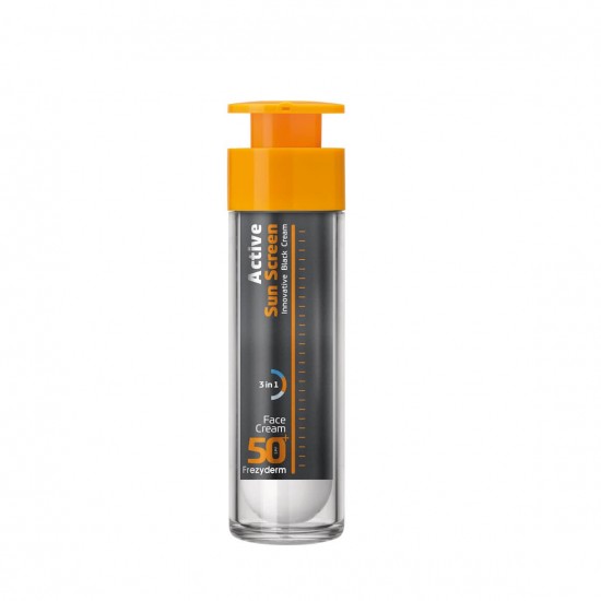 FREZYDERM Active Sunscreen Face Cream Black SPF 50+ 50ml