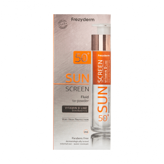 FREZYDERM Sunscreen Powder Cream with Liquid in Powder with Vitamin D SPF50 50ml