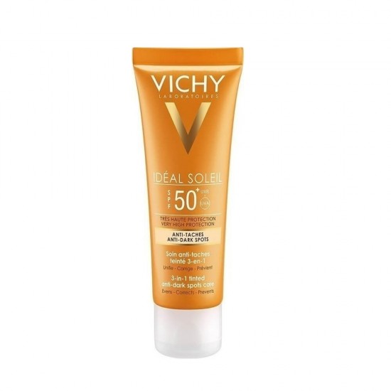 VICHY Capital Ideal Soleil SPF50+ 3 in 1 cream with color against dark spots, daily care 50ml VICHY Capital Ideal Soleil SPF50+ 3 in 1 cream with color against dark spots, daily care 50ml