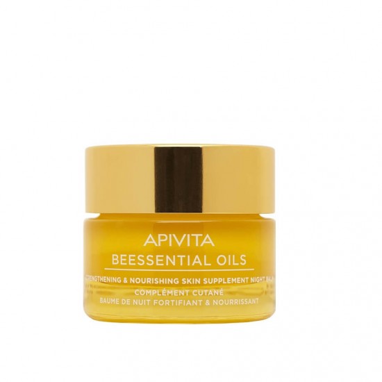 APIVITA Beessential Oils Strengthening & Nourishing Night Balm with Essential Oils 15ml