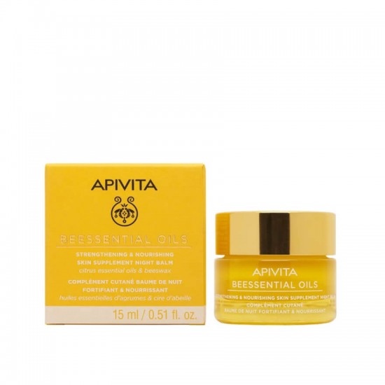 APIVITA Beessential Oils Strengthening & Nourishing Night Balm with Essential Oils 15ml