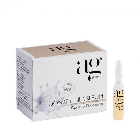 AG PHARM Serum with Donkey Milk – Nourishes and protects 1 ampoule x 2 ml