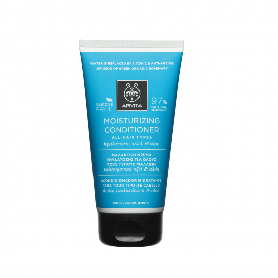 APIVITA Holistic Hair Care Moisturizing Conditioner for All Hair Types with Hyaluronic Acid & Aloe 150ml APIVITA Holistic Hair Care Moisturizing Conditioner for All Hair Types with Hyaluronic Acid & Aloe 150ml