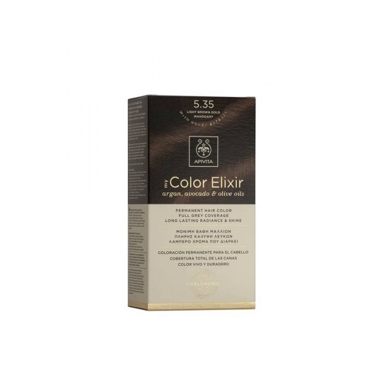 APIVITA My Color Elixir 5.35 Light Brown Golden Mahogany APIVITA My Color Elixir 5.35 Light Brown Golden Mahogany