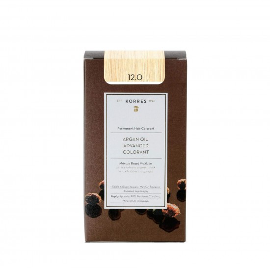 KORRES Argan Oil Advanced Colorant - Permanent Hair Dye 12.0 Blonde Special KORRES Argan Oil Advanced Colorant - Permanent Hair Dye 12.0 Blonde Special